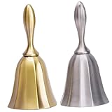 Cloche à main : ornement parfait pour la maison, bureau, , l'entreprise rétro, ajoute une cette cloche en alliage de zinc est également pour la de l'hôtel, la cuisine, bar, etc., cloche de service de bureau