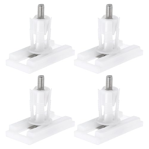 Charnière pour abattant de toilette blanc fixations durables pour siège WC