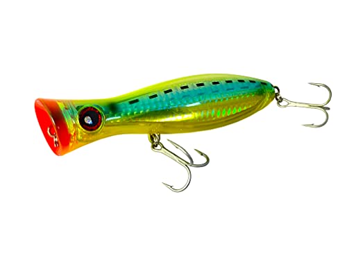 Smashdit Saltwater Popper Lure Set Of 3 - Topwater Popper Lure Saltwater, Fishing Accessories For Saltwater Surface Casting And Freshwater Surface Fishing, Gt Tuna Kingfish Large Predator Fish #TOP5
