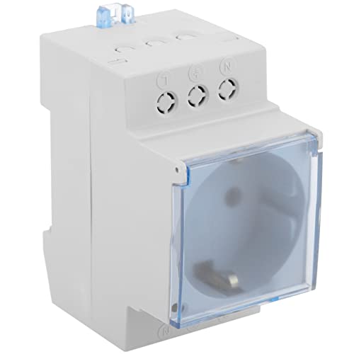 BeMatik Base de Enchufe schuko Modular 16A para Carril DIN