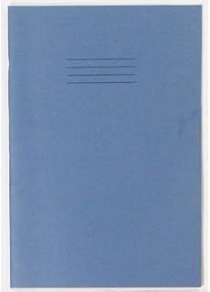 Rhino, VEX668-1885-2 Stationery Exercise Book | A4 | 80 Page | 10mm Squared Exercise Book | Light Blue | Learning Resources | School Books | Pack of 10