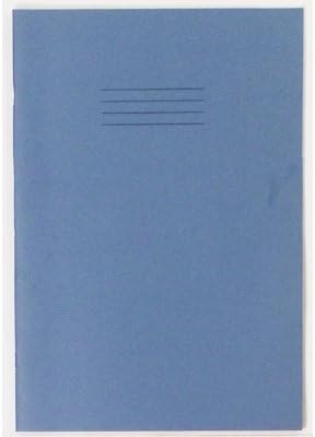 Rhino, VEX668-1885-2 Stationery Exercise Book | A4 | 80 Page | 10mm Squared Exercise Book | Light Blue | Learning Resources | School Books | Pack of 10