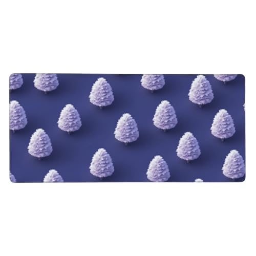 Alfombrilla de Ratón Púrpura, Alfombrilla Ratón XXL 800 x 300 x 4mm, Árbol Gaming Mouse Pad con Superficie Suave, Alfombrilla Escritorio con Base de Goma Antideslizante, Accesorios de Oficina-GZ1408