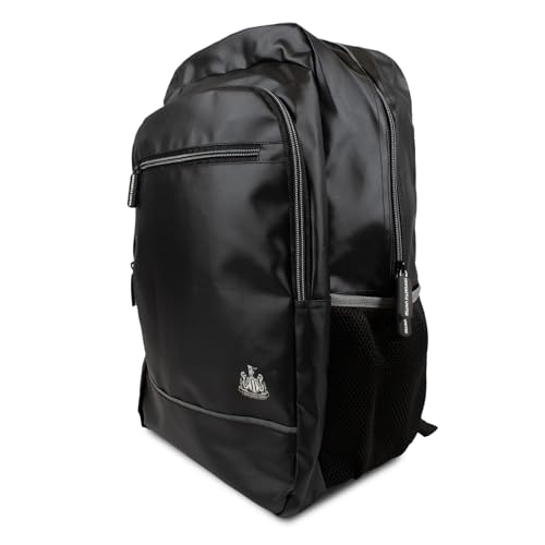 Image of Hy-Pro Officially Licensed Newcastle United FC Commuter Backpack – Football Backpack for School, Work, and Sports - Spacious Main Compartment, Front Zip Pockets & Side Mesh Bottle Holder