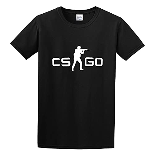 Cs Go Gamers - T-shirt unissexo para homem, cor preta, Preto, Médio