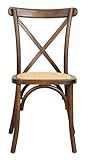 Assise naturelle en paille de Vienne : respirante et confortable même pour des utilisations prolongées. Aide à maintenir une assise agréable lors des repas, réunions ou service à table.