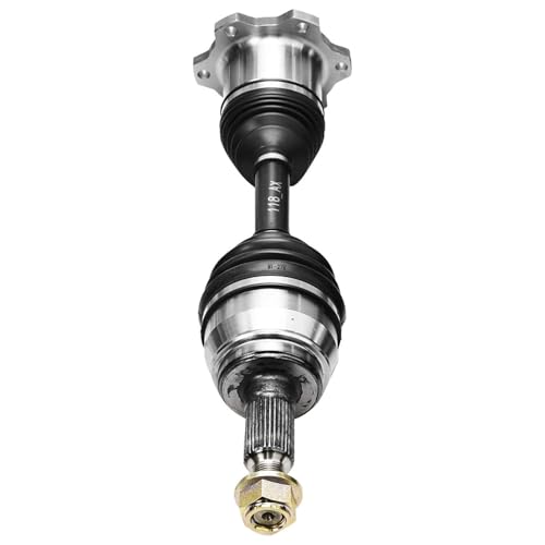Image of Detroit Axle - 4WD Front 2pc CV Axles for 1999-2006 Chevy Silverado 1500 GMC Sierra 1500 Yukon XL Suburban K1500 K2500 Pickup Blazer Tahoe Escalade ESV EXT, 2 CV Axle Drive Shafts Replacement