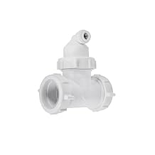 Watts Premier 1-1/2" Universal Drain Line Adapter for RO Reverse Osmosis Systems in Single or Multi-Compartment Sinks without Disposal, 3/8" Tubing, No Drilling Required, White