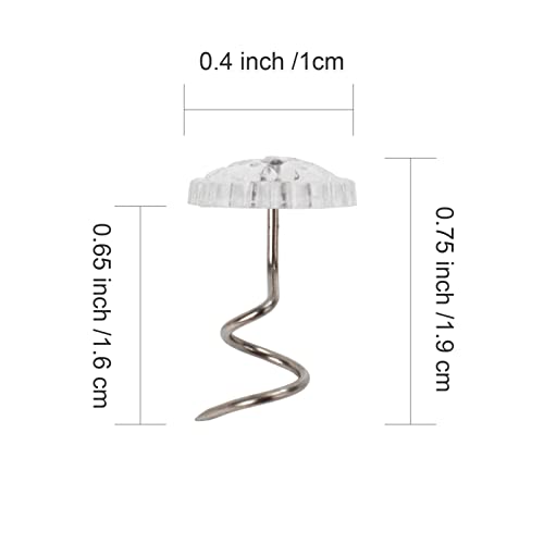 Upholstery Tacks Headliner Pins - Bed Skirt Pins Or Holders Twist Sheet Furniture Sofa Dust Ruffle Carpet Pins For Slipcovers Sofa Cover Push Pin Holder Screws Nails Fasteners #TOP4