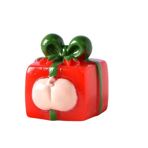 AKTOUR Leggio Da Scrivania Ufficio esilarante ornamento a forma di sedere con scatola regalo, decorazione festiva per feste divertenti e risate Cose Da Comprare 18app (A, 2.8X2.6X2.6cm)
