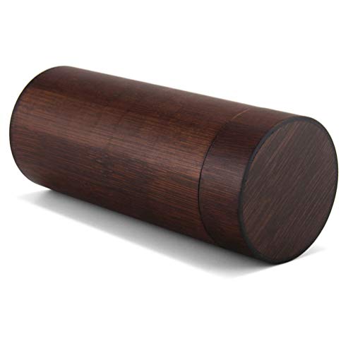 Topbathy Hard Shell Glasses Case Bamboo Vintage Eyeglasses Sunglasses Case Cylinder Bamboo Storage Organizer Spectacle Container #TOP4