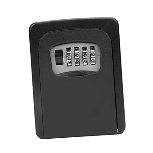 Porta-chaves com compartimento para armazenamento de chave, suporte de parede, combinação de 4 dígit