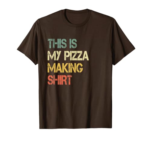 Funny Love Pizza Making Party Chef Pizzaologist Pizza Maker T-Shirt, Men, Brown, Large