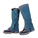 Guaber Adjustable Snow Boot Gaiters Warmer Shoes Cover Anti-Tear Hiking Gaiters Breathable Shoe Gaiters for Men & Women Hiking Gaiters for Ankle Outdoor, Black-M