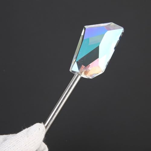 Filtro de cámara de cristal caleidoscopio poligonal transparente de 70 mm para estudio 3