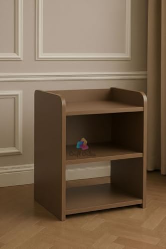 Image of CraftOnline Living Room Nightstand, Decorative End Table for Living Room Bedroom, Bedside Table (Brown)