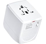 2000W Adapter 880W Voltage Converter, Downstream Voltage 220V to 110V, for Cell Phone Laptop Curling Iron, Power Converter from US to UK Europe AUS Over 200 Countries (White)