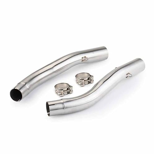 Tube intermédiaire d'échappement moto Kawasaki Z1000 en acier inoxydable contre la rouille