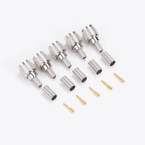 Plug macho Mini-UHF para cable coaxial 50 Ohm, pack x5 miniatura 1