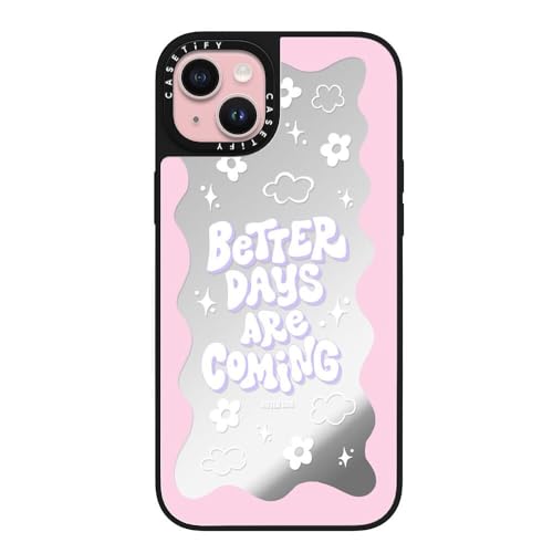 CASETiFY Magsafe Ή~[ iPhone 15 Plus P[X [ː / 1.5m̗NA / Magsafe ɑΉ] - Better Days are Coming - Vo[ (ubNop[)