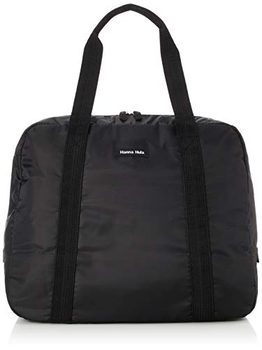 Hanna Hula(?????) Women Nursery Bag Zipper, Ultra Lightweight, Large Capacity, Water Repellent, Black (Black 19-3911tcx)
