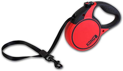 Alcott Kong Terrain Retractable Dog Leash Medium Red 16 Long