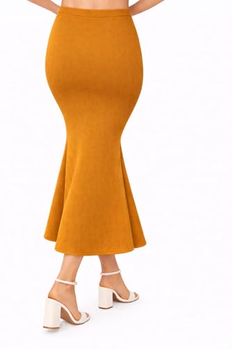 Image of Women's Seamless Cotton-Blend Saree Shapewear Petticoat - High-Waist Underskirt (S-XXL) - Fish-Cut, Breathable & Stretchable for Daily, Party