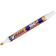 U-Mark 100P Industrial Paint Marker 12 Pack White 10205