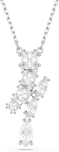 [JP SL Category Excellence] Matrix ペンダント, ミックスカット, ホワイト, ロジウム・プレーティング [並行輸入品]