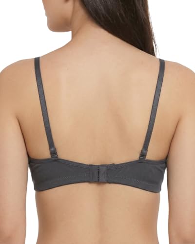 Image of Brida Monica Women's Wide Strap Bra - Soft Hosiery Cotton, Non-Padded, Wireless, Seamless Full Coverage T-Shirt Bra