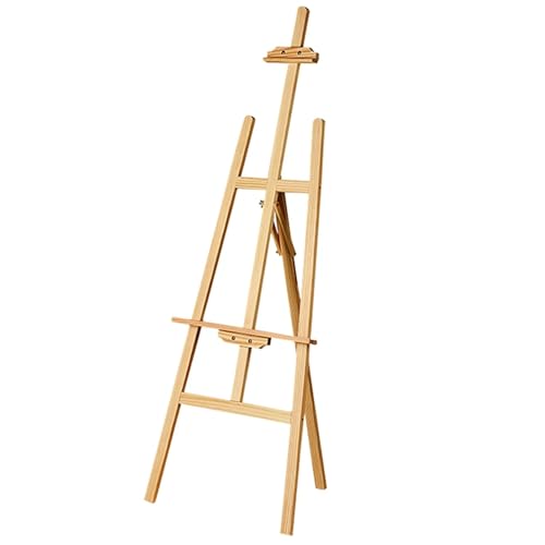 caballete Caballete de mesa madera pino ajustable for artistas, pinturas, manualidades, soporte, suministros decoración for fiestas, 1,5 m/1,75 m(1.75m 69inch)
