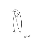 Papier mat 300 g/m². Picasso Picasso - Pengiun - Petit - Archival Mat - Sans cadre