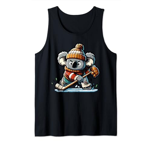 Koala Jugando El Hockey - Koala Hockey Player Lover Camiseta sin Mangas