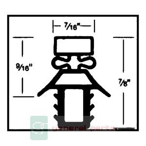 GSKT PUSH 1/1W 23-5/8 X 59-3/4