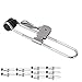 Luqeeg 10 Pack Lever Action Grid Clamps, Suspended Ceiling Tile Grip Clamps, Universal Stainless Steel Lever Lock Rubber Head Clamps, 4.13 x 1.18 inch