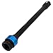 ABN 1/2in Drive 8in Long Torque Limiting Socket Extension Bar, 100 ft/lb CR-MO with Blue Color-Coded Aluminum Ring