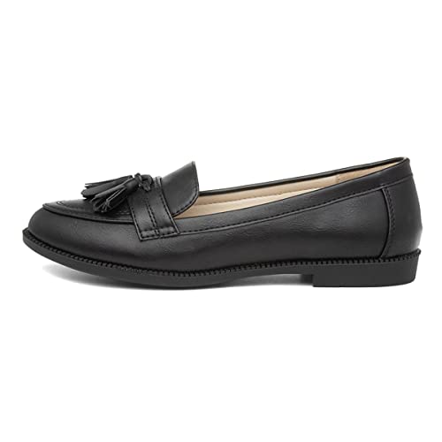 Lilley Anais Womens Black Matte Loafer - Size 7 UK - Black