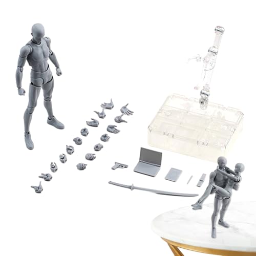 BodyKun Action Figures, Drawing Action Figure Model, Artists Manikin Actions Figure Drawing Model, Desktop Collection Decoration, for Sketching, Painting, Drawings, Collectible Toys