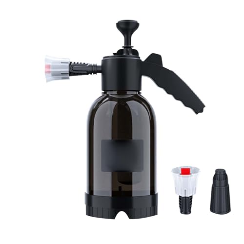 Auto Pumpsprüher 2L Auto Schaumsprüher Handpumpe Sprühflasche Säurebeständig Autowaschsprayer Zerstäuber Pumpe Action Drucksprühflasche für Reinigung Auto Detailing Waschen (B, One Size)