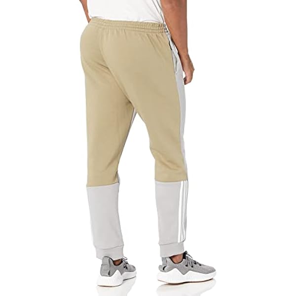 adidas Essentials Pantaloni in Pile Colorblock Sportivi Uomo