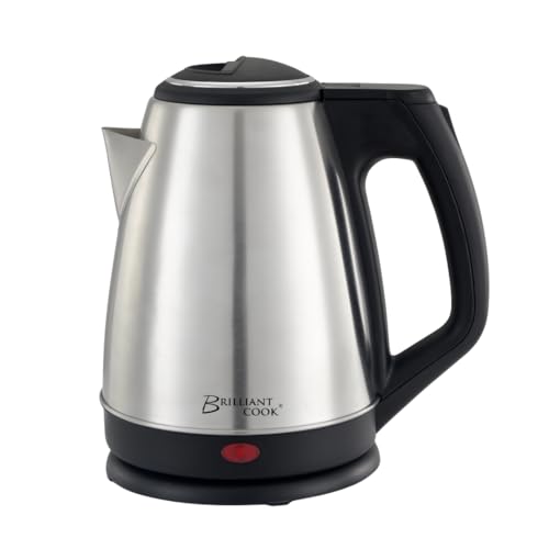 Hervidor eléctrico de acero inoxidable 1.5L 1000W sin cable miniatura 1