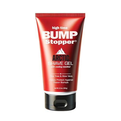 High Time Bump Stopper Shave Gel W/Aloe& Tea Tree Oil 5.3oz (2 Pack)