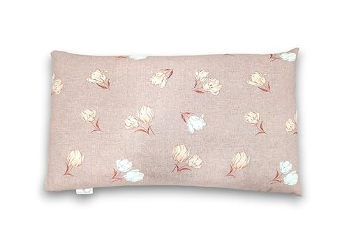 Image of Buckwheat Hulls Pillow | Standard Size | 15 inch x 25 inch Inch | Cotton Fiber | for Neck Pain, Shoulder Pain, Back Pain, Snoring, Stiff Neck, Stress, Sinus | Soft Petal | Body Positioner