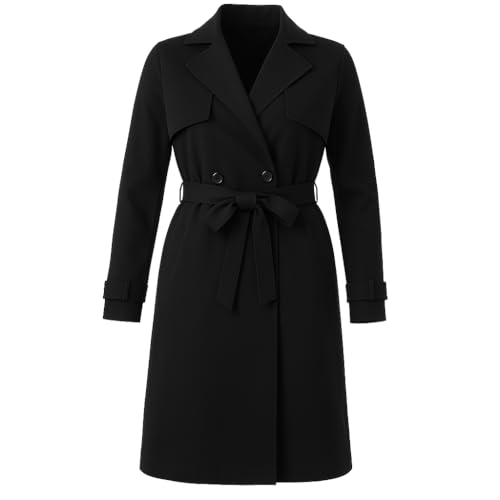 Trench pour femme dadali, le manteau long ajustable qui sublime votre silhouette