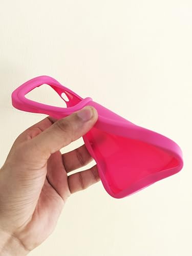 Image of KC Back Cover for Samsung Galaxy A35 5G - 3D Big Wave Shape Shockproof Bumper Soft Silicone Case with Camera Protection (Pink)