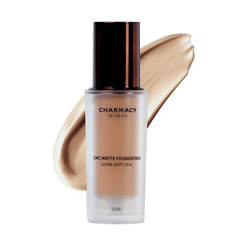 Image of Charmacy Milano Matte Foundation 10 - 30 ml, With SPF 25 Sun Protection, Perfect Canvas for Your Make-Up Buildable Coverage, Instant Hydrating, Light Weight, Suitable for All Skin Types, Seamless Blend, Flawless Finish, No Tube