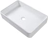 Lordear 24x16 Modern Rectangle Bathroom Above White Porcelain Ceramic Vessel Vanity Sink Art Basin