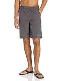 Mossy Oak Standard Fishing Shorts for Men, Swim Trunks, Charcoal, Large