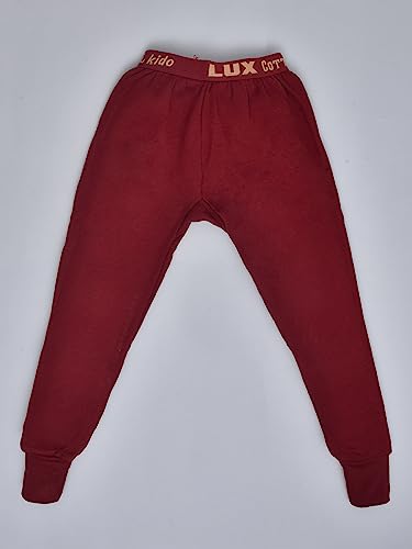 Image of Lux Cottswool Girl's Winter wear Thermal Full Sleeves Body Warmer top and Trouser Set| Thermal Set for Girls | KIDO