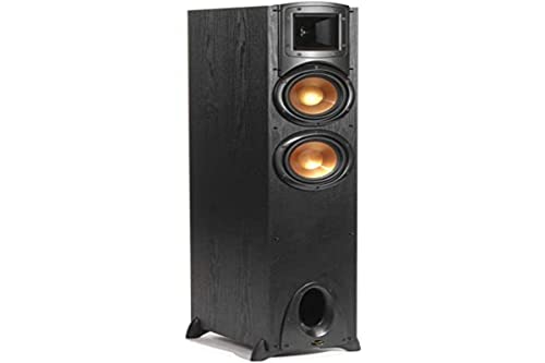 Klipsch Synergy Black Label F-200 Floorstanding Speaker with Proprietary Horn Technology, Dual 6.5” High-Output Woofers, with Room-Filling Sound in Black 
